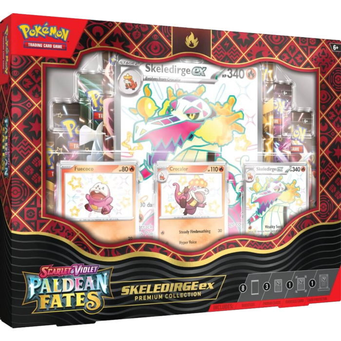 Paldean Fates Premium Collection Box - Skeledirge (opened live)