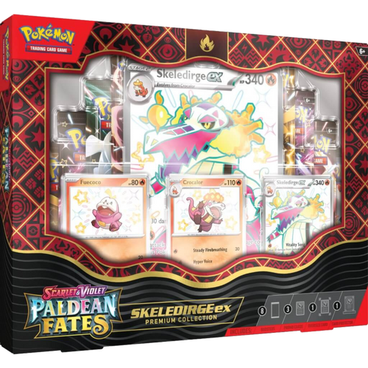 Paldean Fates Premium Collection Box - Skeledirge (opened live)